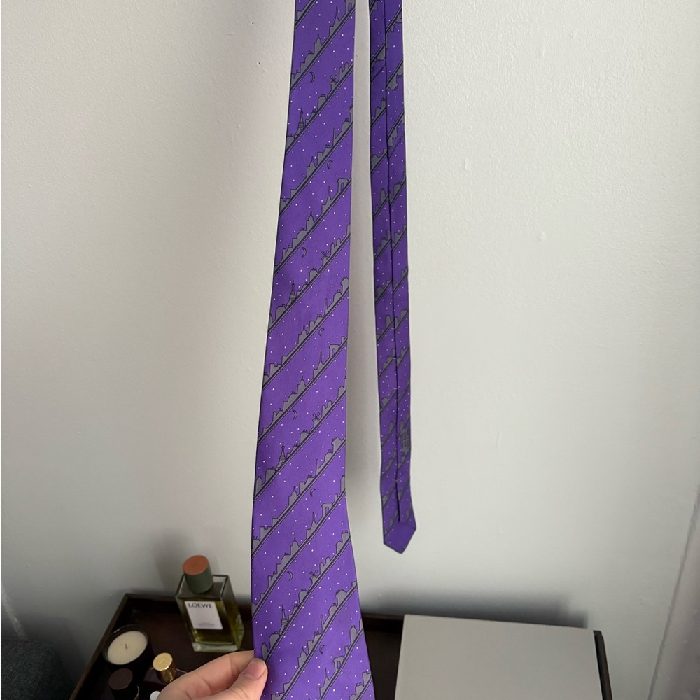 Hermes Rare Coqs de Paris Tie